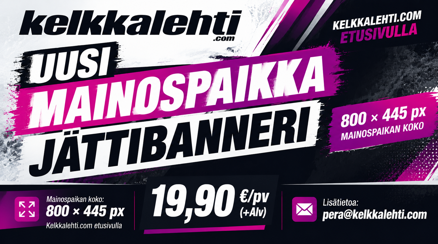 Jättimainos 1 – mediatiedot